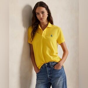 Women’s Polo Ralph Lauren The Iconic Classic Fit Mesh Polo Shirt - Size XL